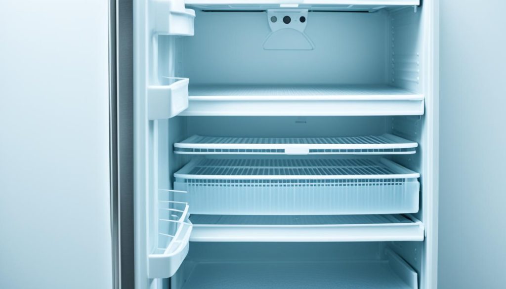Kühlschrank mit defekten Scharnieren