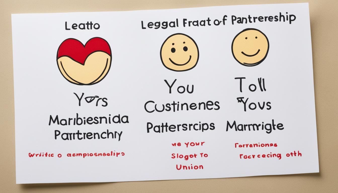 Ehe vs. eingetragene Partnerschaft Einblick