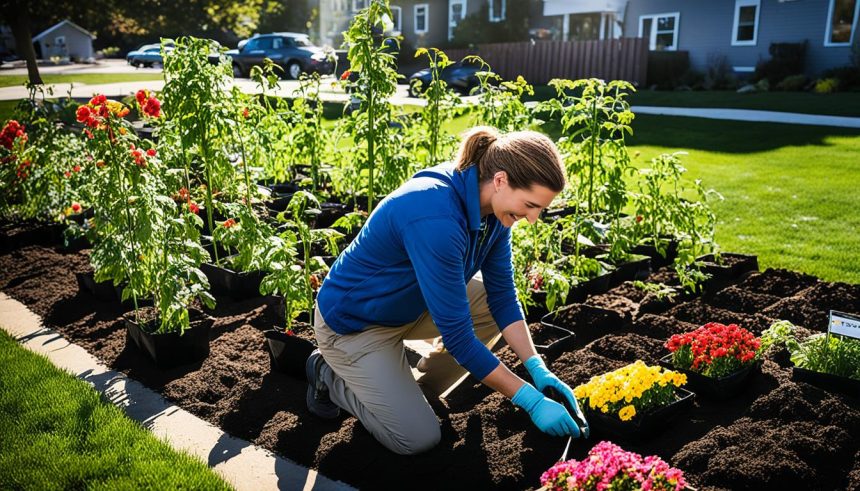 Gartenarbeit