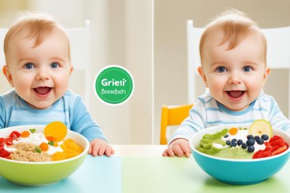 grießbrei oder haferbrei baby